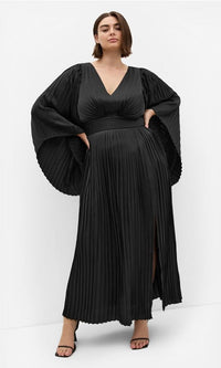 Carmina Pleat Maxi Dress