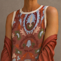 Daniella - Long Printed Dress with Coordinated Waistcoat