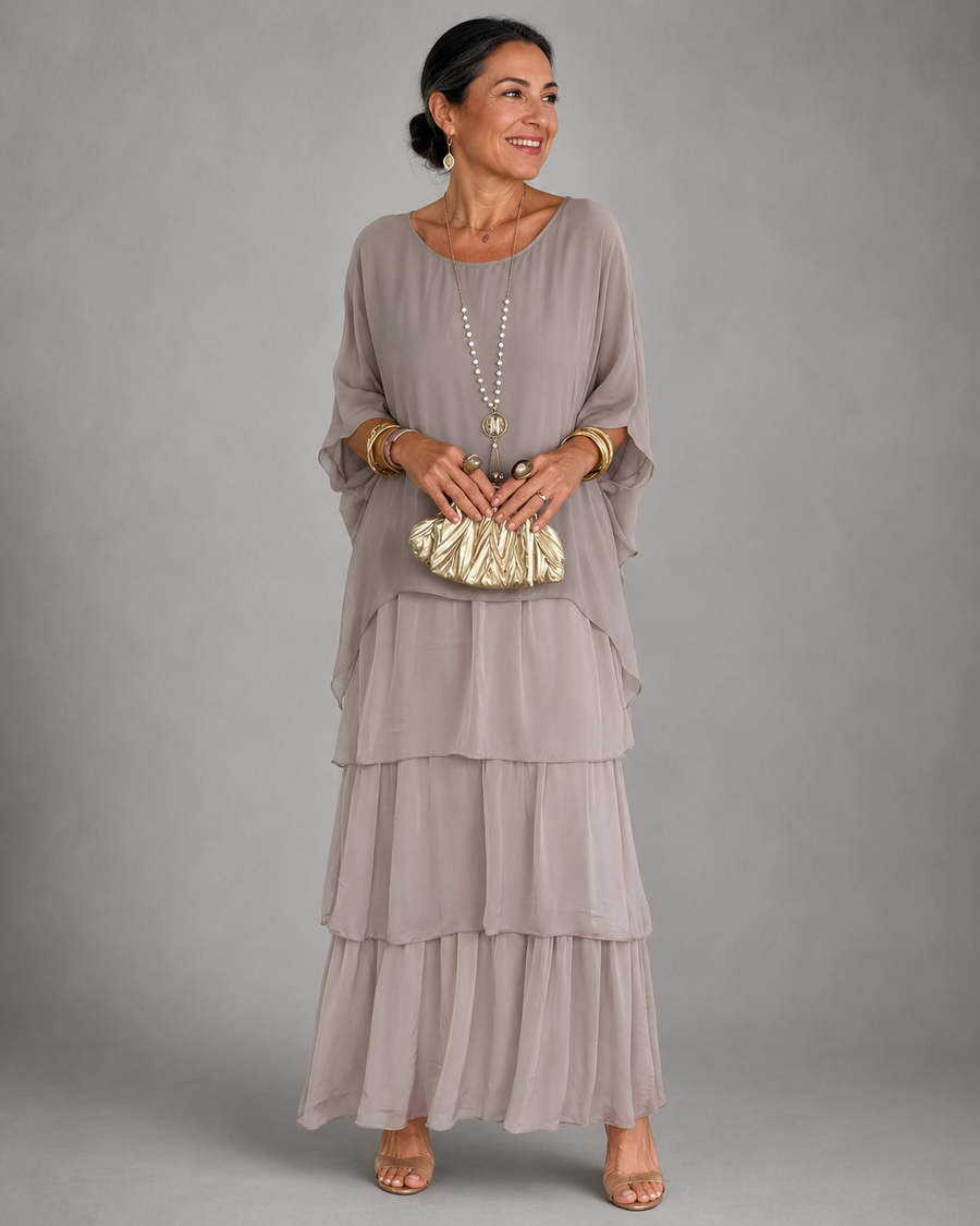 Frances - Elegant Flowing Maxi Dress