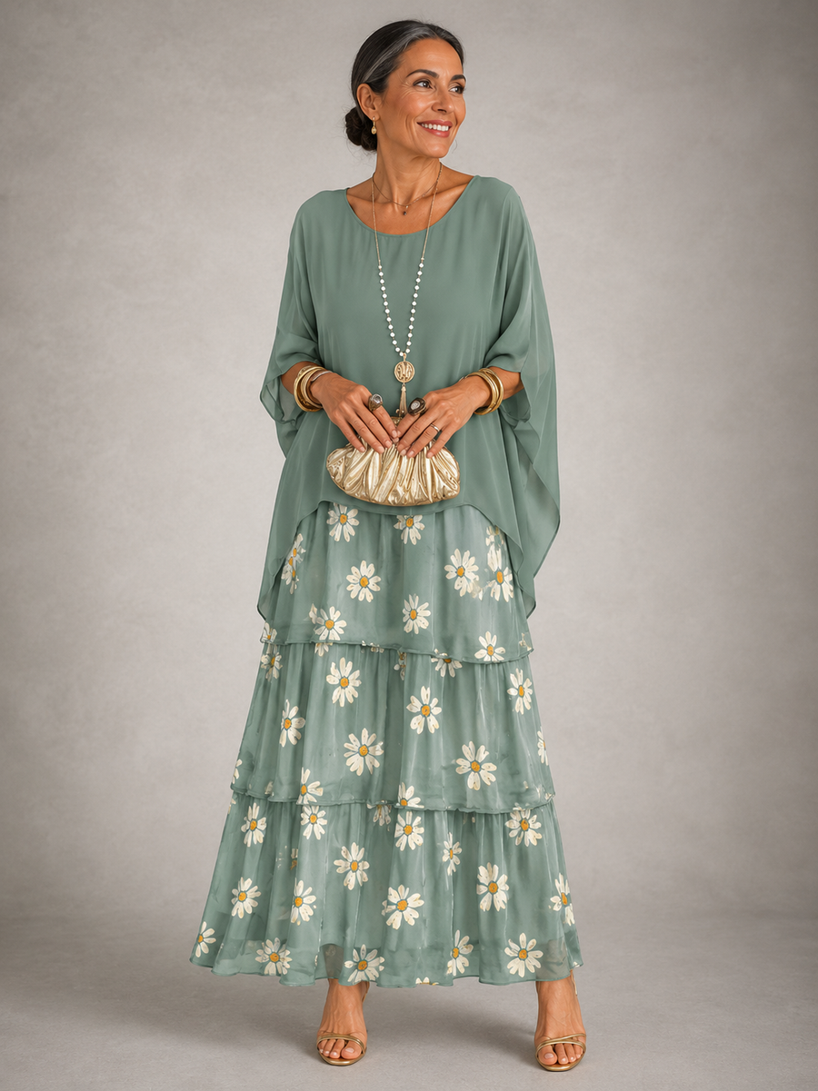 Frances - Elegant Flowing Maxi Dress