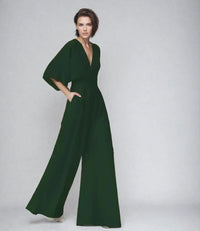 Miranda Flutter Wrap Jumpsuit