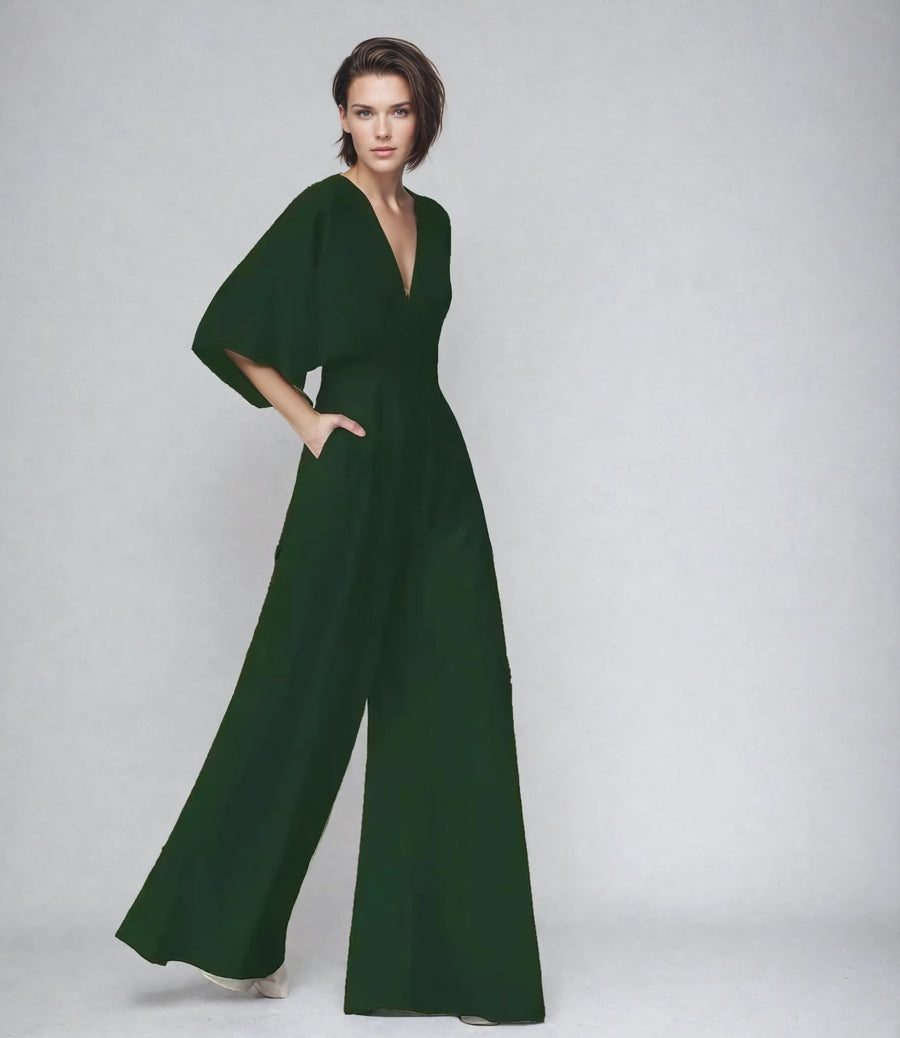 Miranda Flutter Wrap Jumpsuit