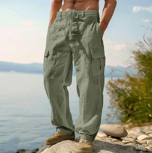 Daxon | Men's Relaxed Fit Cargo Pants with Pockets