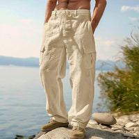 Daxon | Men's Relaxed Fit Cargo Pants with Pockets