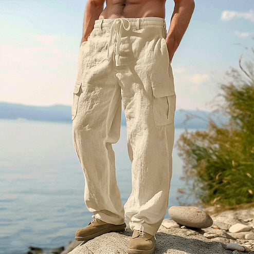 Daxon | Men's Relaxed Fit Cargo Pants with Pockets