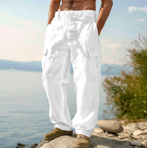 Daxon | Men's Relaxed Fit Cargo Pants with Pockets