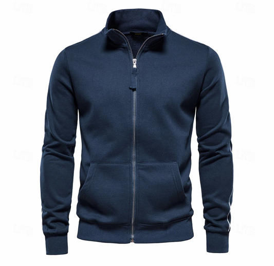 Daxton | Men's Full Zip Stand Collar Sweatshirt Jacket