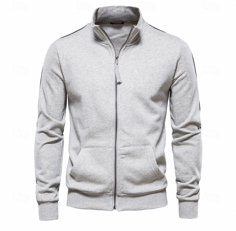Daxton | Men's Full Zip Stand Collar Sweatshirt Jacket