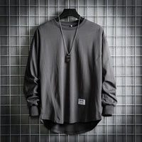 Daxwell | Men's Oversized Crew Neck Long Sleeve Tee