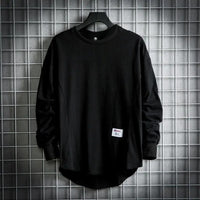 Daxwell | Men's Oversized Crew Neck Long Sleeve Tee