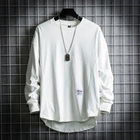 Daxwell | Men's Oversized Crew Neck Long Sleeve Tee