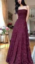 Niulatu Spaghetti Strap Sheath Wedding Guest Dress,Lace Rust Red