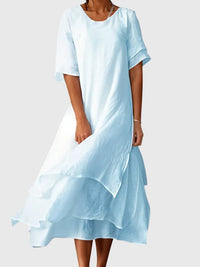 April | Elegant Dress Blue