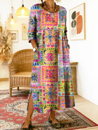 Serephine - Ethnic Print Dress