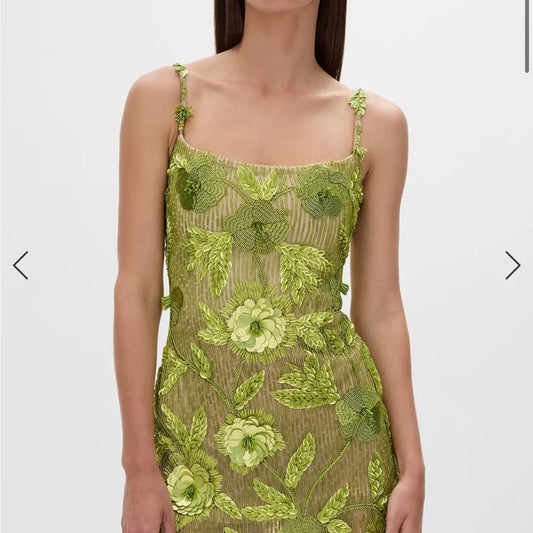 Rachel Gilbert Dress Rachel Gilbert Pierre Mini Dress Color: Green