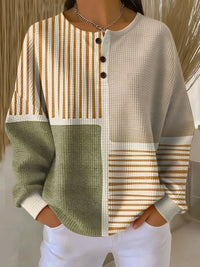 Abigail - Double-Layer Waffle Knit Top