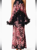 Elliatt Dress Elliatt Tulsia Floral Gown Color: Black Pink Size: Xs