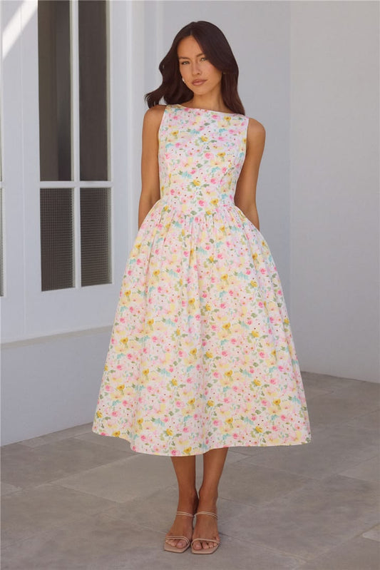 Confetti Crush Midi Dress S Print