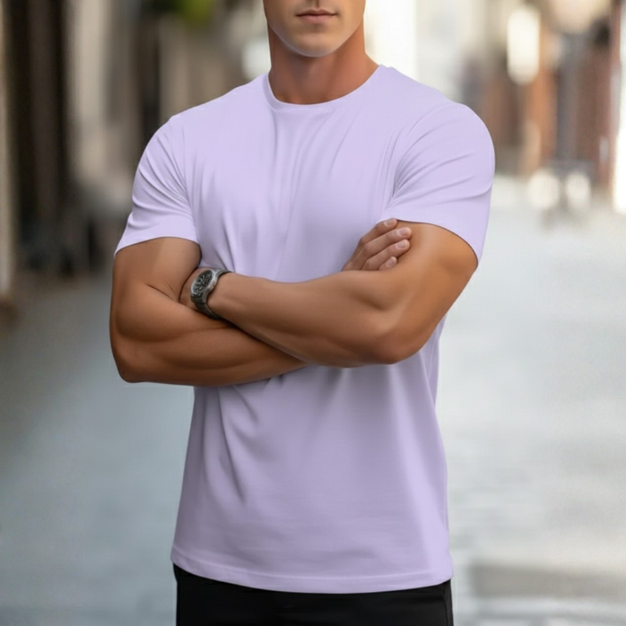 Declan | Men's Crew Neck Slim Fit Short Sleeve T-Shirt