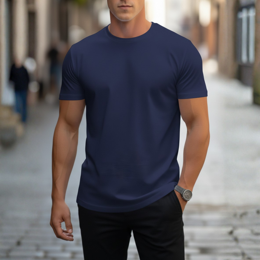 Declan | Men's Crew Neck Slim Fit Short Sleeve T-Shirt