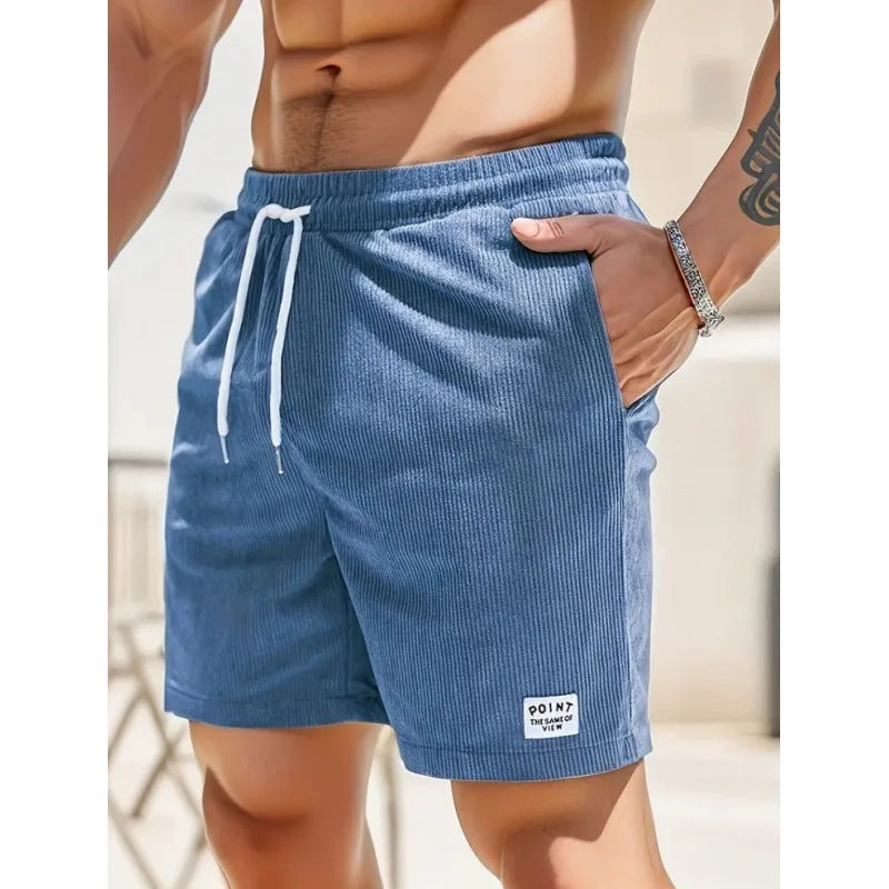 Denvir | Men's Casual Drawstring Shorts with Pockets