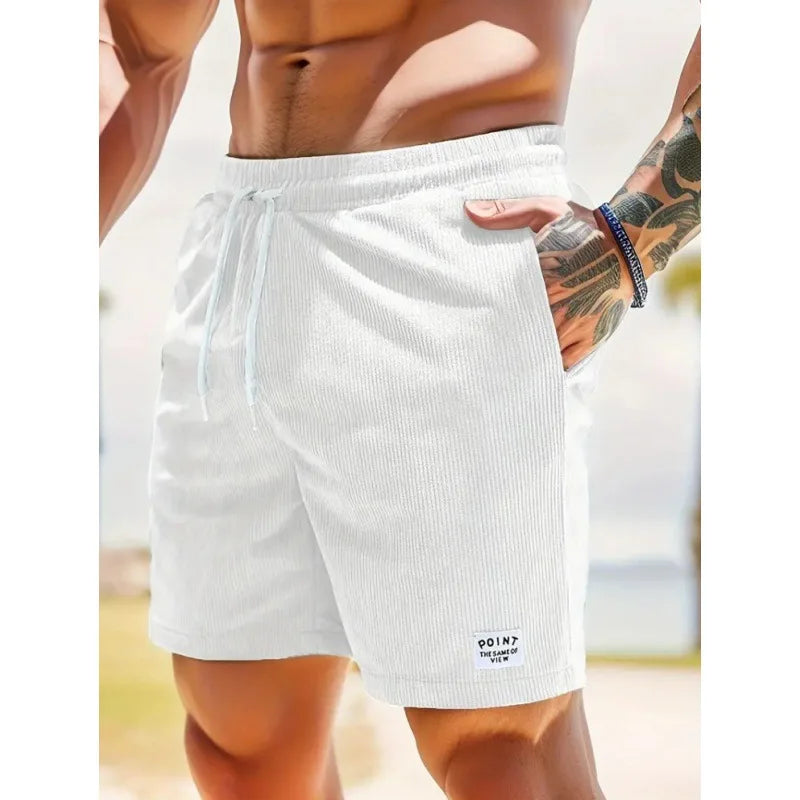 Denvir | Men's Casual Drawstring Shorts with Pockets