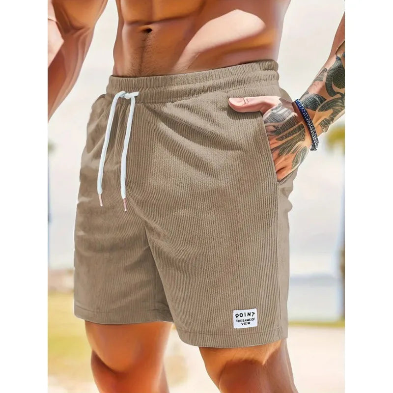Denvir | Men's Casual Drawstring Shorts with Pockets