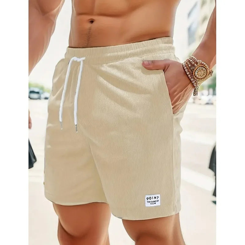 Denvir | Men's Casual Drawstring Shorts with Pockets