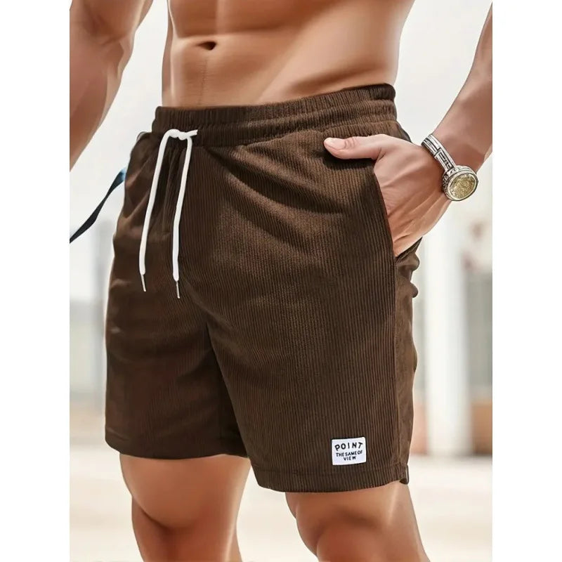 Denvir | Men's Casual Drawstring Shorts with Pockets