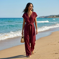 Nadine – Flowing Belted Jumpsuit