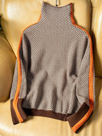 Grace – High-Neck Striped Sweater for Effortless Elegance