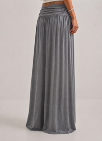 Juliette - Ruched Low-Rise Maxi Skirt