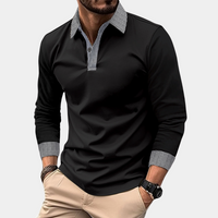 Devereux | Men's Long Sleeve Slim Fit Polo Shirt