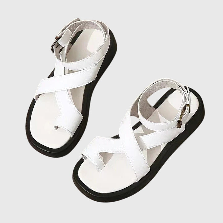 Tess | Orthopedic Sandals White