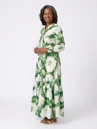 Matilda – Long Sleeve Maxi Dress with Waist Tie
