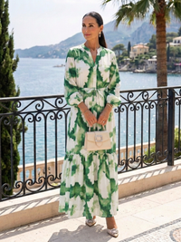 Matilda – Long Sleeve Maxi Dress with Waist Tie