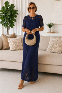 Caitlin - Cut-Out Long Maxi Dress + Free Inner Dress