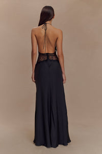 Dinah Lace Maxi Dress Black