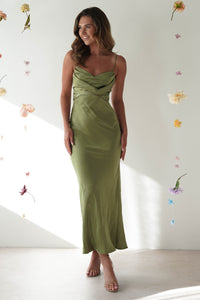 Everleigh Soft Satin Midi Dress