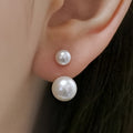 Dahlia – Double Pearl Statement Earrings