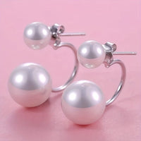 Dahlia – Double Pearl Statement Earrings