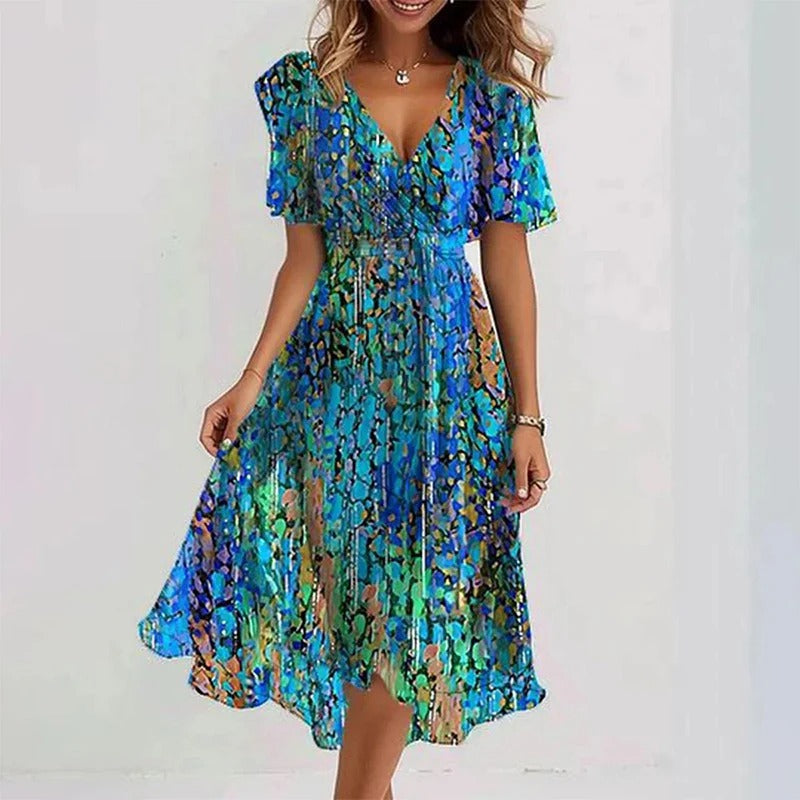 Catrin - Elegant Colourful Dress