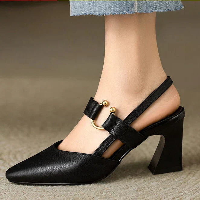 Greta Front-Strap Heels