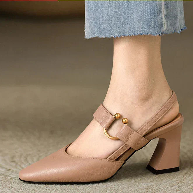 Greta Front-Strap Heels
