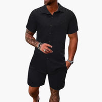 Draven | Men's 2 Piece Short Sleeve Shirt & Shorts Set