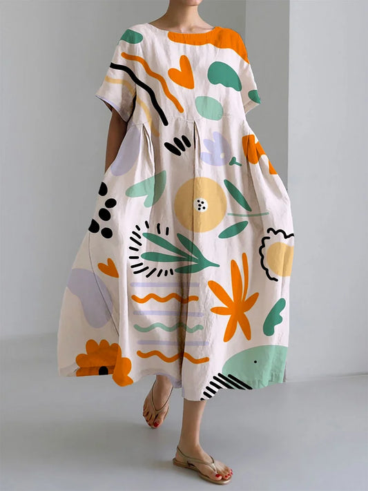 Drusilla | Women's Printed Short Sleeve Midi Dress