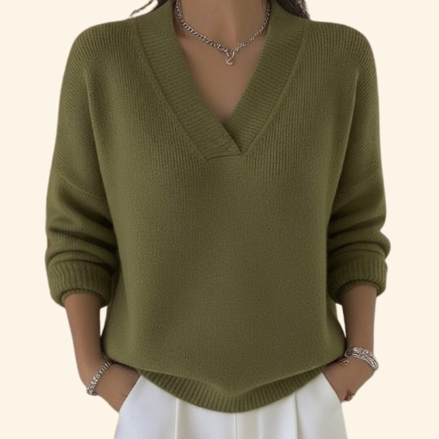 Drusilla | Women's V-Neck Long Sleeve Sweater