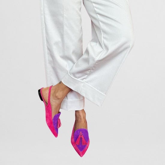 Frendessa | Fringe Ballet Flats Purple