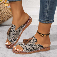 Annelie Tassel Flat Sandals