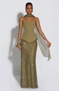 Allaire Maxi Skirt Sage